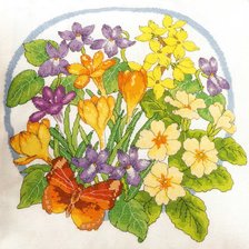 Схема вышивки «Весенний букет»
