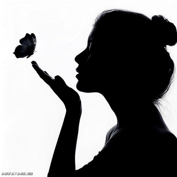 Девушка с бабочкой - оригинал