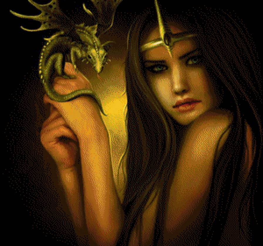 Девушка фентези - предпросмотр