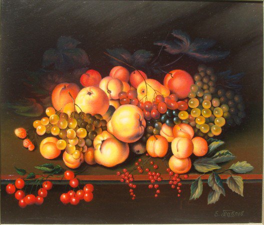 натюрморт - фрукты, натюрморт - оригинал