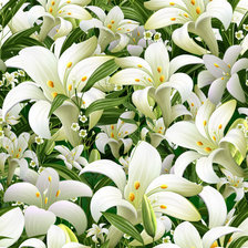 Схема вышивки «лилии»