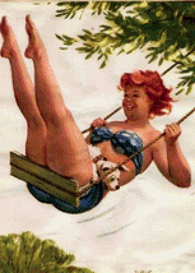 Хильда - открытка, хильда, ретро, женщина - предпросмотр