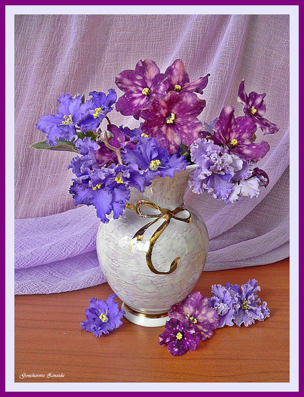 №443978 - фиалки, цветы - оригинал