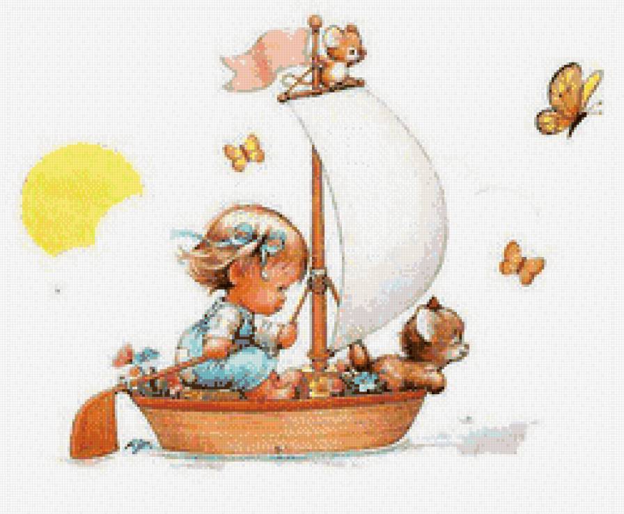 путешествие - дети, сказка, котенок - предпросмотр