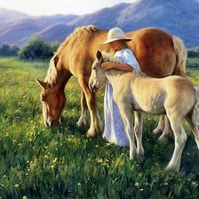 Схема вышивки «лошади»