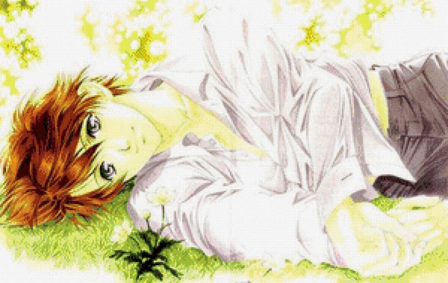 Лето - лето, парень, трава, мальчик, рыжий - предпросмотр