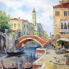 Схема вышивки «городской пейзаж»