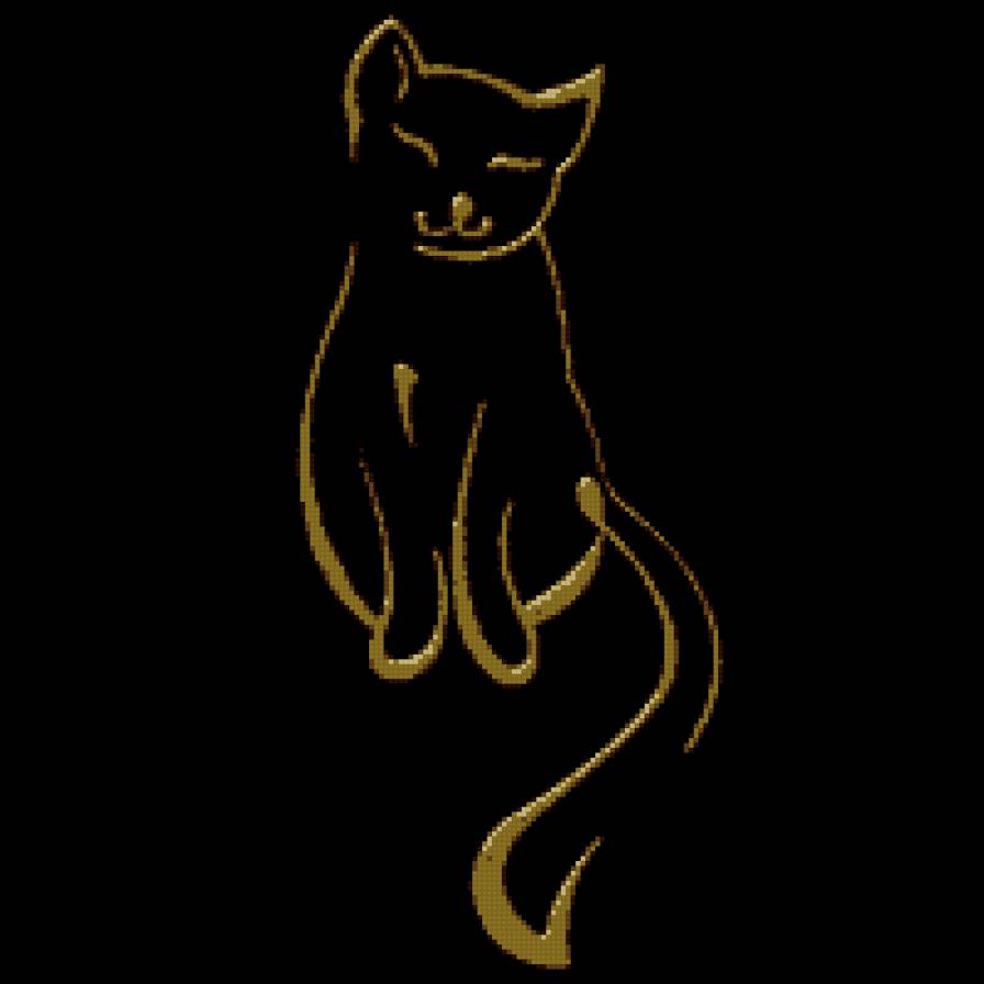 №444620 - коты, силуэт, животные, кошки - предпросмотр