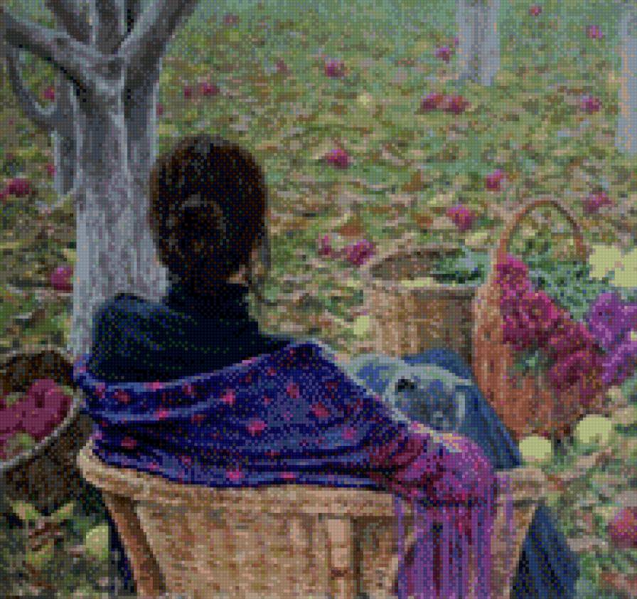 осенний сад - предпросмотр