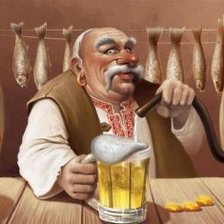 Схема вышивки «Забавные знаки зодиака на украинскую тематику Водолей»