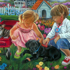 Схема вышивки «доктор Айболит»