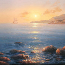 Схема вышивки «Море»