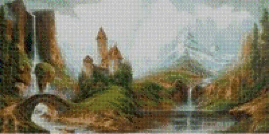 замок в горах - предпросмотр