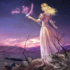 Схема вышивки «волшебница»