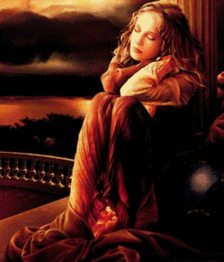 Ожидание - фэнтези, девушка - предпросмотр