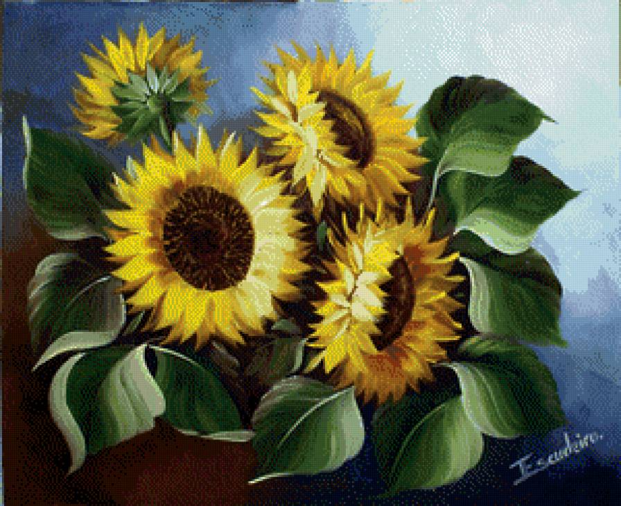 подсолнухи - подсолнухи, цветы - предпросмотр