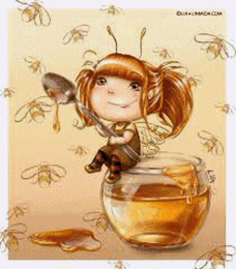 фея пчел - мед, детское, прелесть, пчелы, феечка, кухня, фэнтези - предпросмотр