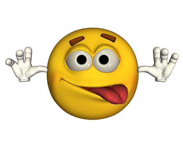 смайл - язык, смайл - оригинал