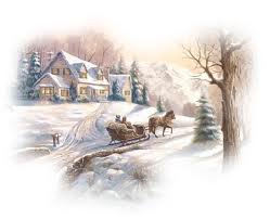 №447692 - природа, пейзаж, домик, зима - оригинал