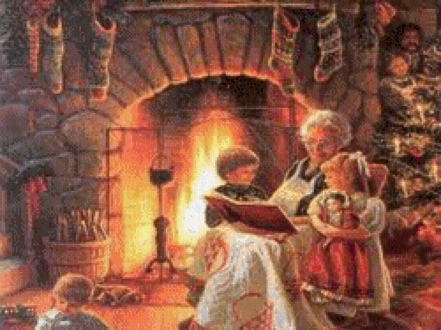 бабушкины сказки - книга, бабушка, сказка, вечер, дети, камин, люди - предпросмотр