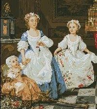 Схема вышивки «Няня с ребенком»