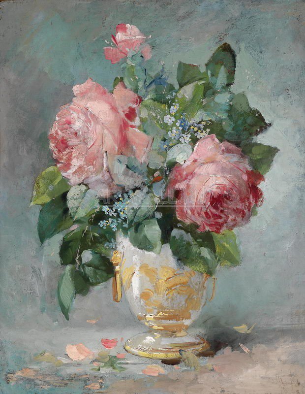 нежные розы - ваза, цветы, букет, розы - оригинал