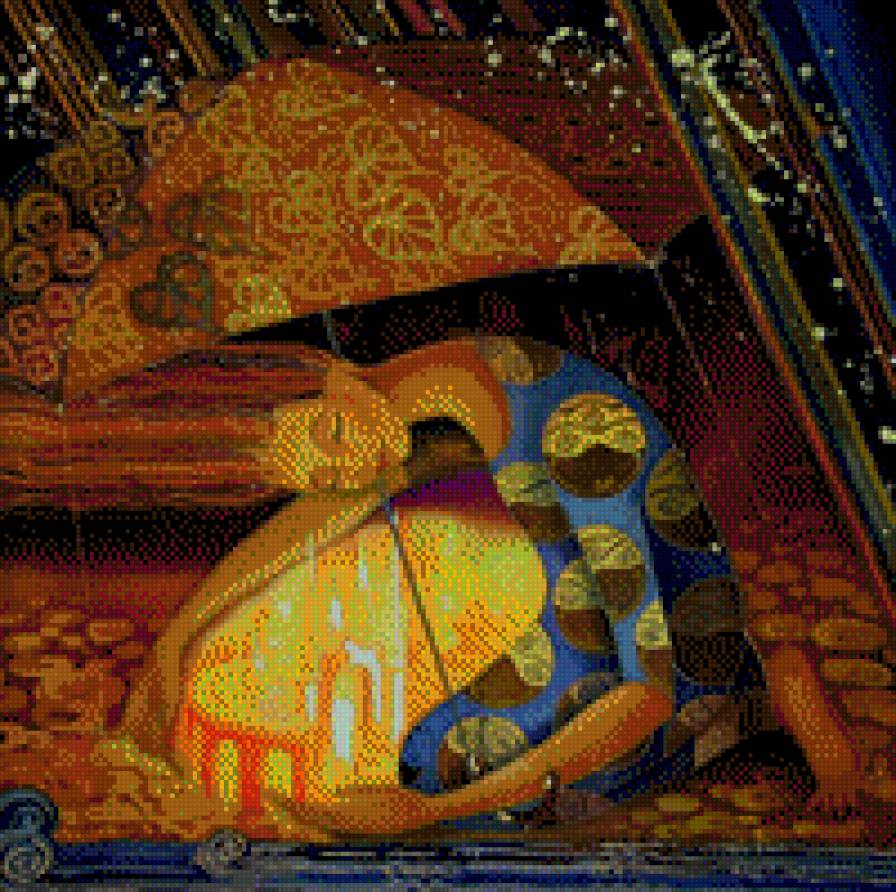 в стиле климта - красота, нежность, девушка - предпросмотр