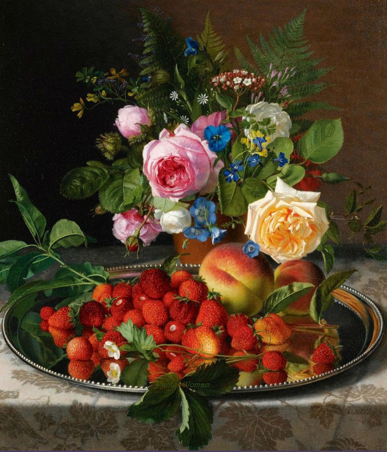 натюрморт склубникой - натюрморт - оригинал
