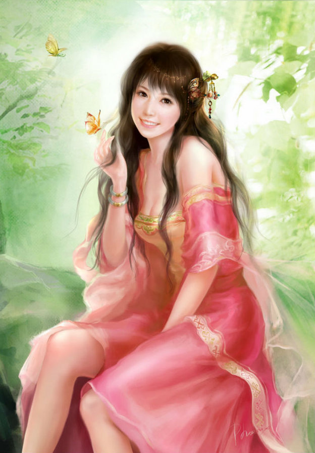 Девушка - девушка, восток, фэнтези, азия - оригинал