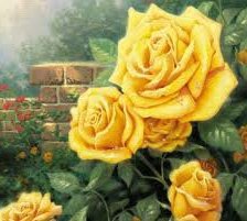 Оригинал схемы вышивки «желтые розы» (№449247)