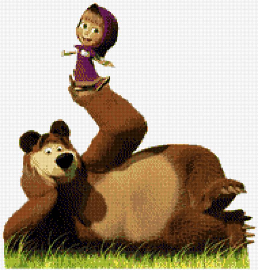 маша и медведь - анимация, детские - предпросмотр