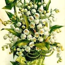 Схема вышивки «ландыши»