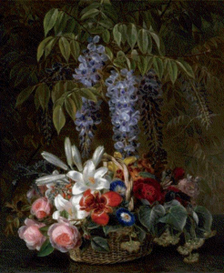 Натюрморт с цветами - натюрморт, цветы, букет - предпросмотр