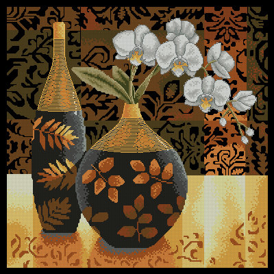 Орхидея - ваза, орхидея - оригинал