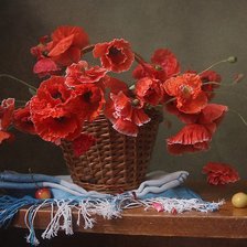 Схема вышивки «маки»