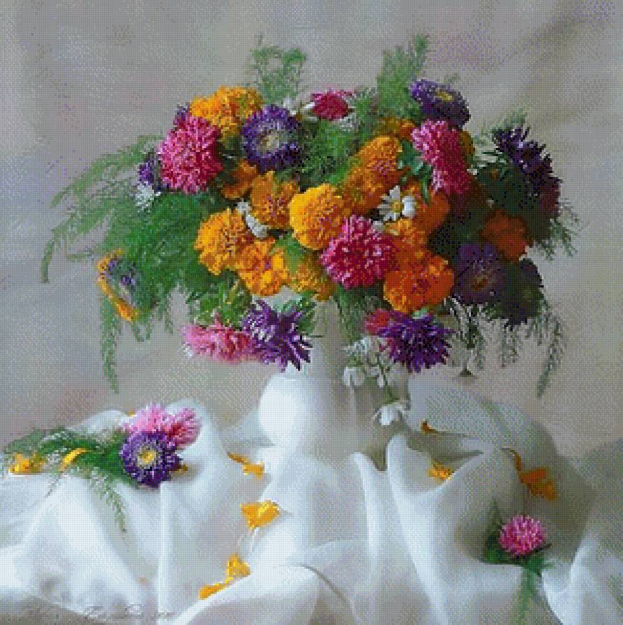 пестрый букет - предпросмотр