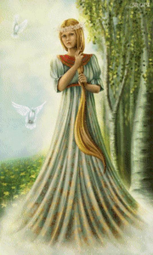 Боги древних славян.Богиня Лада-богиня любви и красоты - богиня, девушка, славяне - предпросмотр