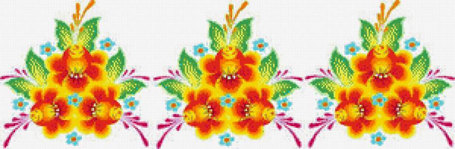 №451579 - подушка, скатерть, орнамент, бордюр, узор, цветы, салфетка - предпросмотр