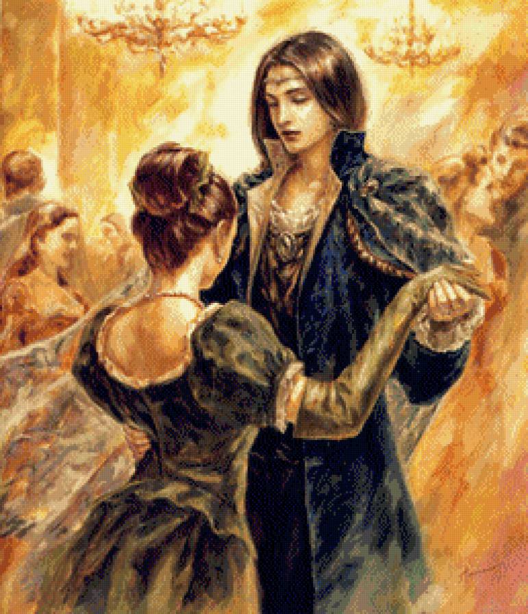 Танец - парень, пара, любовь, фэнтези, девушка - предпросмотр