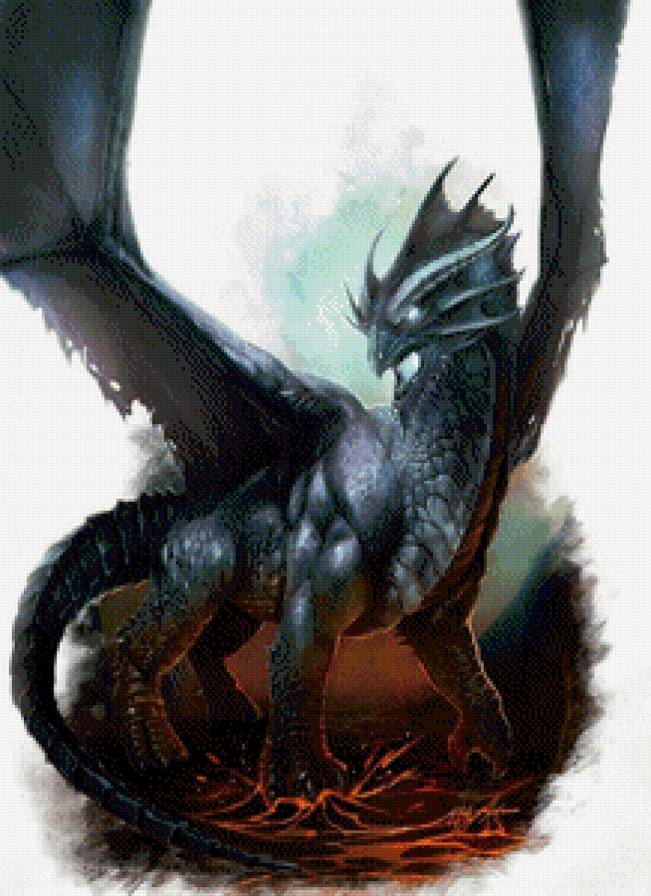 Серия "Драконы" - сказка, природа, фэнтези, драконы, миф, животные - предпросмотр