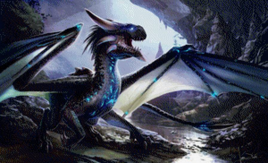 Серия "Драконы" - животные, драконы, фэнтези, природа, миф, сказка - предпросмотр