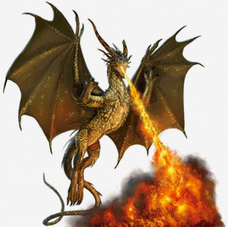 Серия "Драконы" - драконы, миф, животные, сказка, фэнтези, природа - предпросмотр