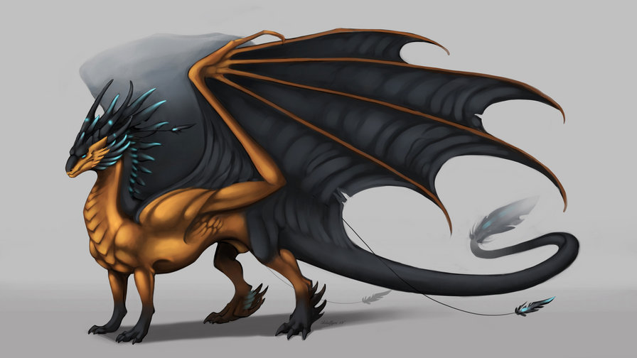 Серия "Драконы" - животные, природа, миф, фэнтези, драконы, сказка - оригинал