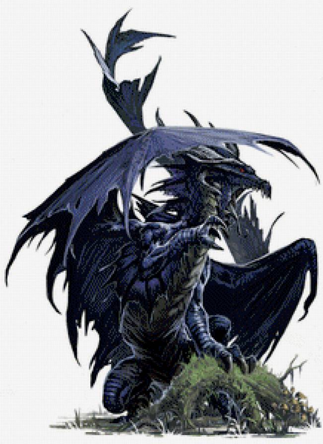 Серия "Драконы" - фэнтези, сказка, миф, животные, драконы, природа - предпросмотр