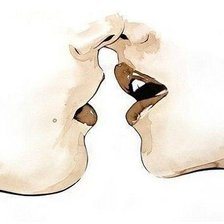 Схема вышивки «Поцелуй»