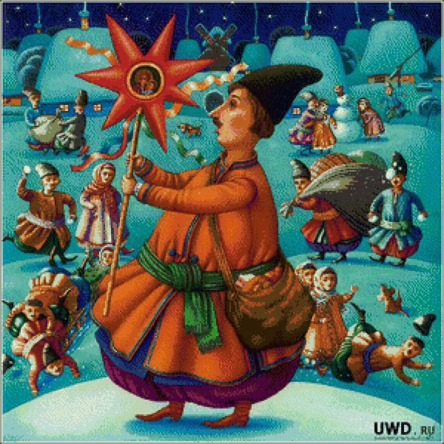 Ночь перед рождеством - украинские мотивы - предпросмотр