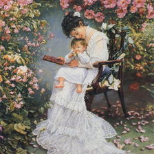 Схема вышивки «Счастливая мама»