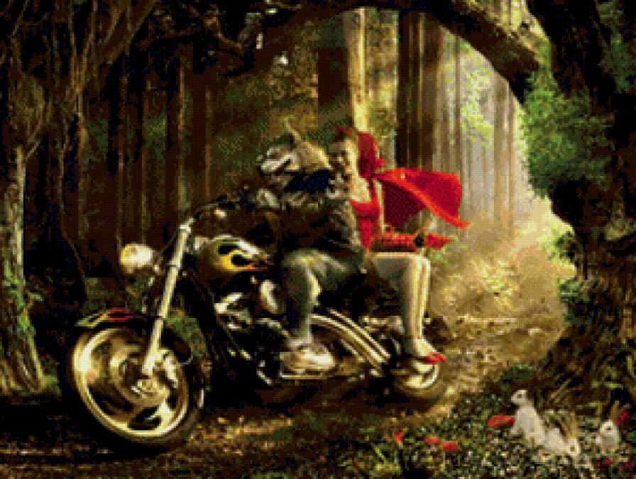 Красная шапочка и волк - предпросмотр