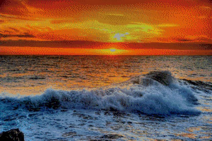 серия "закат" - закат.море - предпросмотр