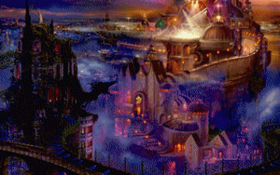 фантастический мир - фэнтези, город - предпросмотр